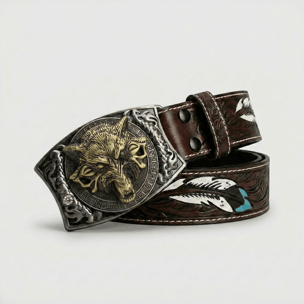 Bennett Bronze Wolf Belt