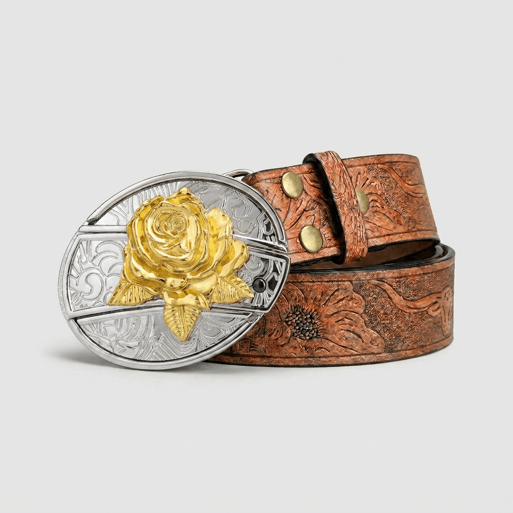 Desert Rose Silver & Gold Belt
