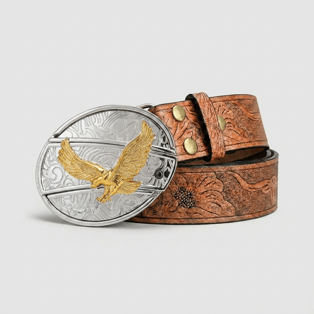 Freedom Eagle Silver & Gold Belt